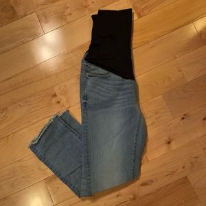 LOFT Maternity Raw Edge Skinny Jeans EUC